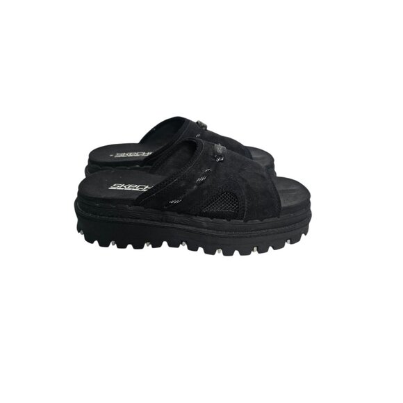 Vintage Y2K Sketchers Jammers Platform Black Sandal Slides Bratz 90s - Picture 1 of 11